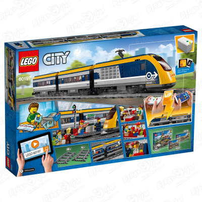 Конструктор Пассажирский поезд LEGO City 60197 с 6-12лет конструктор останови воришек lego city 60139 с 6 12лет