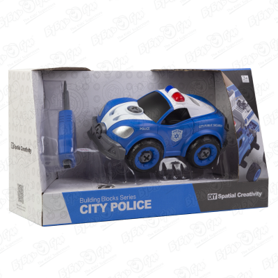 Машина полицейская сборная световые и звуковые эффекты машина audi rs3 dickie toys полицейская световые и звуковые эффекты 15см
