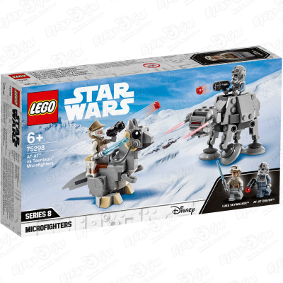 Конструктор LEGO Star Wars 75298 Микрофайтеры: AT-AT против таунтауна с 6 лет цена и фото