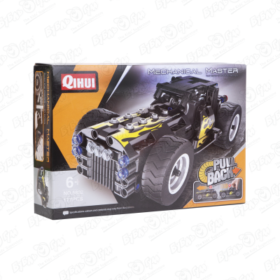 Конструктор-автомобиль Pull Back 177дет 00834re раллийный автомобиль junior kit pull back rallye car синий