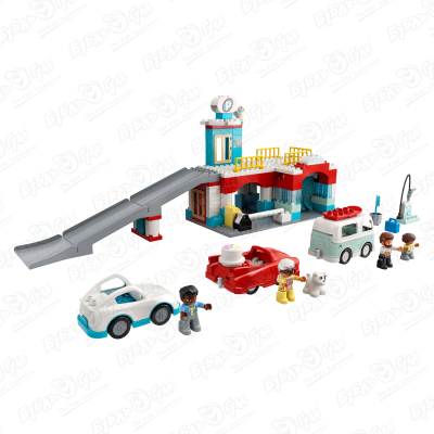 Конструктор LEGO DUPLO TOWN «Гараж и автомойка» конструктор lego duplo town 10959 полицейский участок и вертолёт
