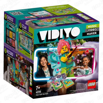 конструктор lego vidiyo 43105 битбокс любителя вечеринок л л а м а 82 дет Конструктор LEGO VIDIYO битбокс феи фолка