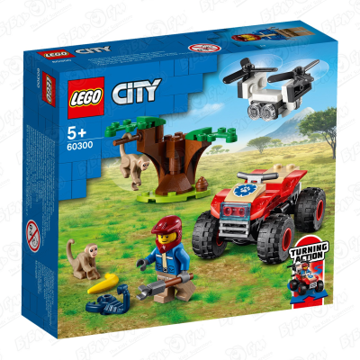 Конструктор LEGO CWL спасательный вездеход для зверей игрушка конструктор спасательный внедорожник для зверей lego city wildlife 60301 4 157 элементов
