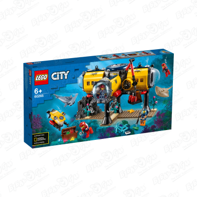 Конструктор LEGO City Oceans «Исследовательская база» конструктор lego city океан исследовательская база 60265