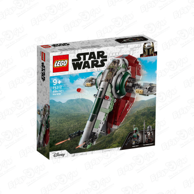 lego star wars тронный зал бобы фетта 75326 Конструктор LEGO Star Wars «Звездолет Бобы Фетта»