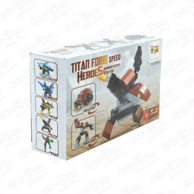 Конструктор Lanson Toys Герои Titan Form Скорость 3в1 49дет