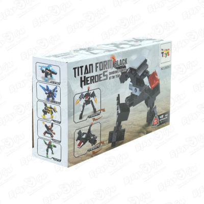 Конструктор Lanson Toys Герои Titan Forms Темный 3в1 49дет