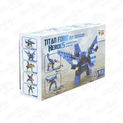 Конструктор Lanson Toys Герои Titan Form Летающий дракон 3в1 50дет