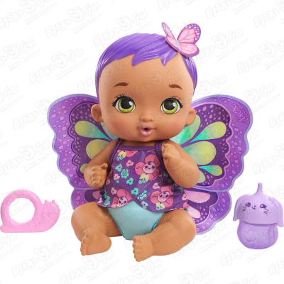 цена Кукла My Garden Baby Малышка-фея Цветочная забота фиолетовая