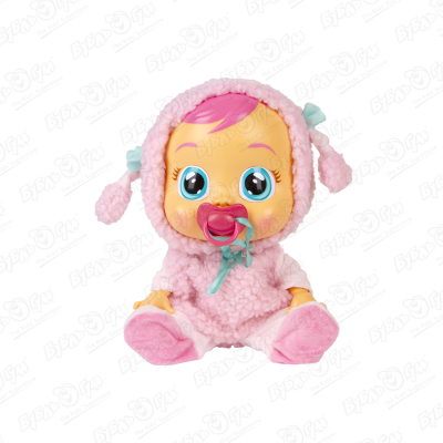 Кукла Саша Cry Babies плачущий младенец розовый 31см