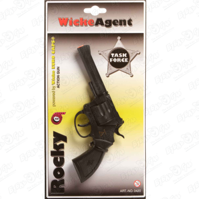 Пистолет Wicke Agent Rocky 100-зарядный игрушечное оружие sohni wicke пистолет rocky 100 зарядные gun western 192mm