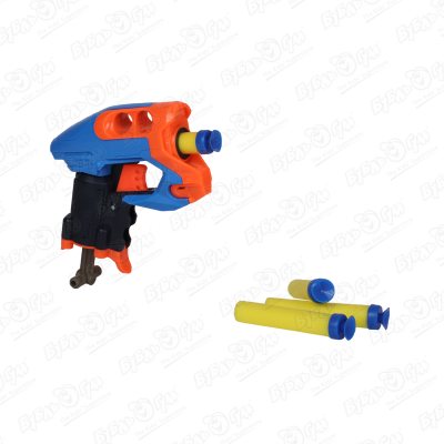 цена Пистолет Lanson Toys с мягкими пулями оранжево-голубой