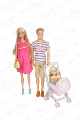 цена Набор игровой ANLILY Семья с куклой с 3лет