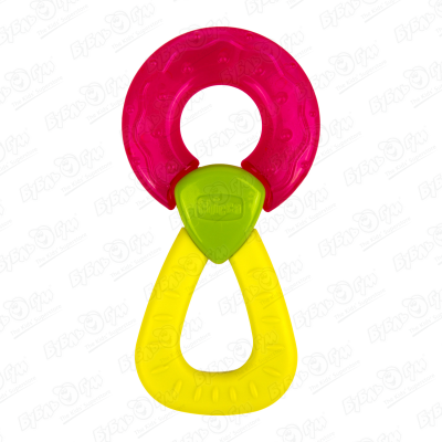 Прорезыватель-игрушка Chicco кольцо розовое с 4мес