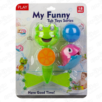 цена Игрушка для ванны Lanson Toys лягушка на присоске и кит
