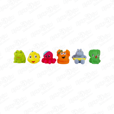 цена Игрушка для ванны Lanson Toys Морские животные 6шт