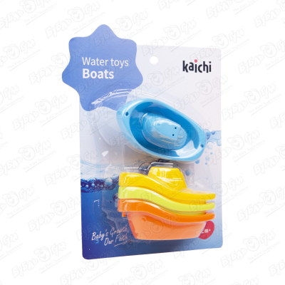 Набор игрушек для ванны пластиковые 4шт кораблики с 12мес