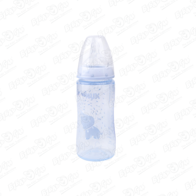 Бутылка пластиковая NUK First Choice+ с индикатором температуры «Слон» 300мл 0-6мес bottle nuk 10741557 first choice disney 300ml