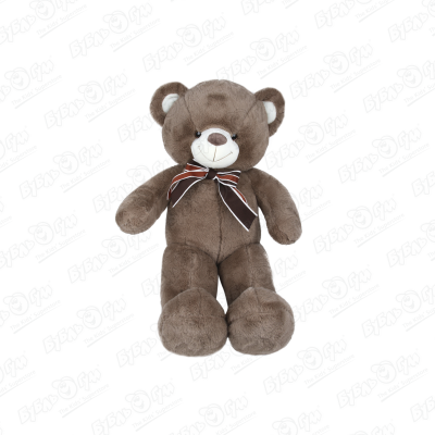 Игрушка мягкая Медведь коричневый с бантом 50см мягкая игрушка стич 50см