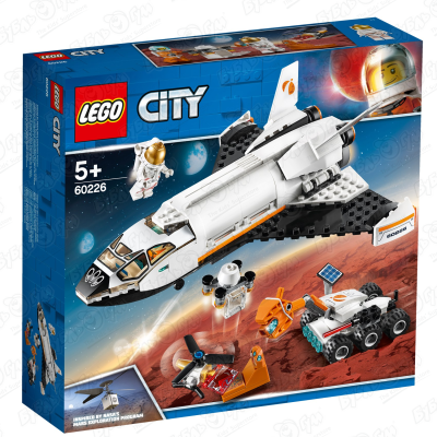 Конструктор LEGO City «Шаттл для исследований Марса» с 5 лет конструктор lego city 60226 шаттл для исследований марса 273 дет