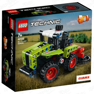 Конструктор Трактор CLAAS XERION LEGO Technic 42102 с 7лет конструктор lego technic 42102 mini claas xerion 130 дет