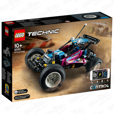 Конструктор Багги-внедорожник LEGO Technic CONTROL+ 42124 с 10лет конструктор lego technic 42164 багги для гонок по бездорожью