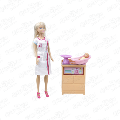 Набор игровой Lanson Toys кукла доктор с аксессуарами 29см