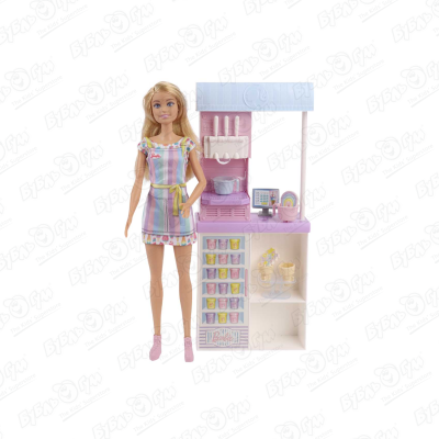 цена Набор игровой Barbie Магазин мороженого