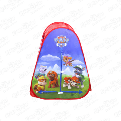 Палатка детская игровая Щенячий патруль 81x91x81см игровая палатка щенячий патруль в сумке 81x91x81 см