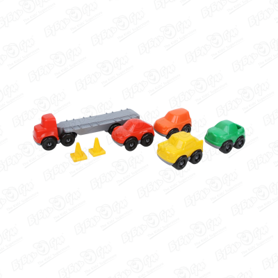 Набор игровой ZARRIN TOYS автопарк с наклейками 5машинок машины zarrin toys автомобиль гонка