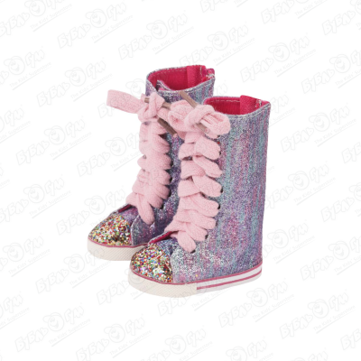 Обувь для кукол кеды розовые высокие 5 см обувь для кукол blythe wellie wisher блестящая обувь пу и кружева для 14 5 дюймовых кукол