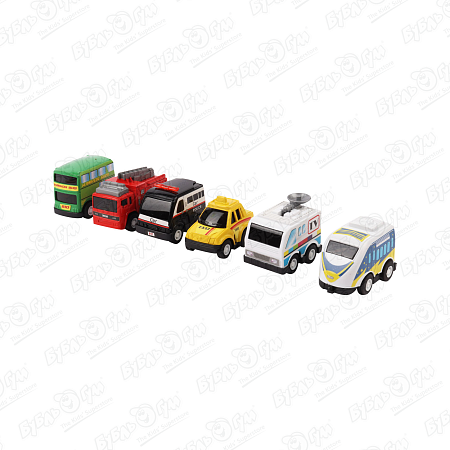 Набор машинок Lanson Toys Служба спасения инерционные 6шт