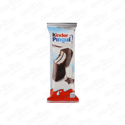 Пирожное Kinder Pingui с шоколадом 30г пирожное kinder pingui шоколад 4х30 г