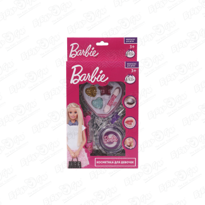 Набор косметики Милая леди Barbie в футляре клубничка с 3лет макияж для детей милая леди набор для создания тату barbie с ручками