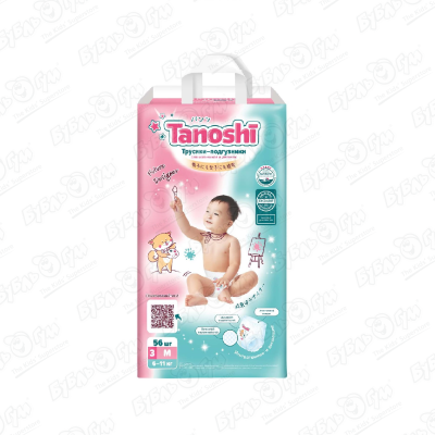 Подгузники-трусики Tanoshi M 6-11кг 56шт