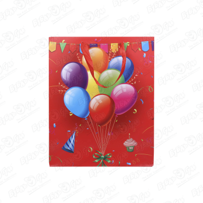 Пакет подарочный Воздушные шары 26х31см в ассортименте подарочный пакет воздушные шары а4